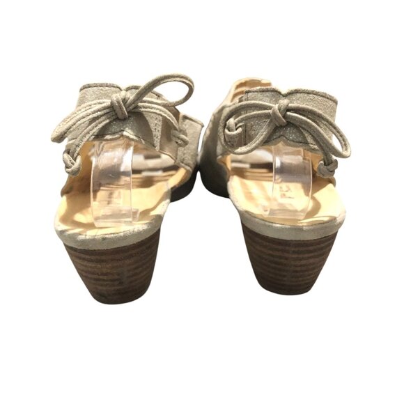 Paul Green Trisha Cage Sandals Open Toe Slingback Leather Beige UK 6 US 8.5 - Picture 4 of 8